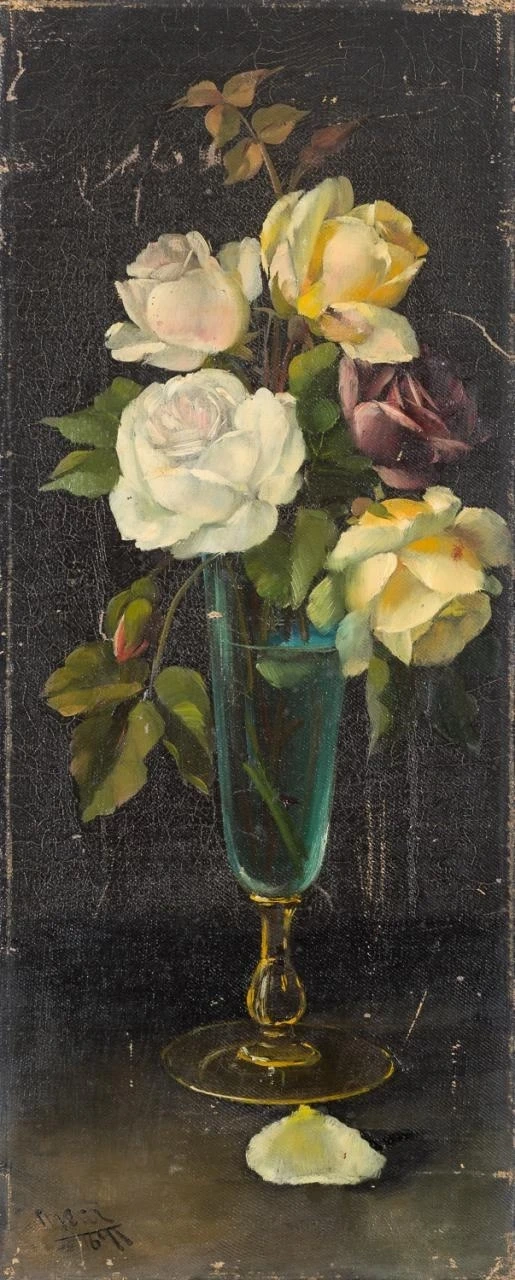 Ulpiano Checa - 113, Vaso con rose